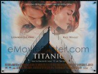 2p072 TITANIC DS British quad '97 DiCaprio, Kate Winslet, directed by James Cameron!