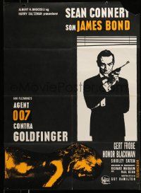 2p175 GOLDFINGER Danish R60s great image of Sean Connery as James Bond + gold Shirley Eaton!
