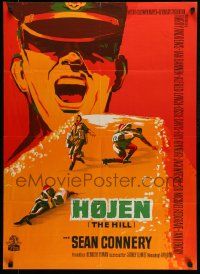 2p179 HILL Danish '65 directed by Sidney Lumet, Sean Connery, great artwork!