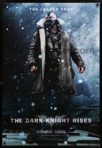 2p064 DARK KNIGHT RISES teaser English 1sh '12 Tom Hardy as Bane, the legend ends!