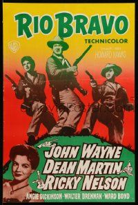 2p009 RIO BRAVO Finnish '59 John Wayne, Dean Martin, Angie Dickinson, Howard Hawks!