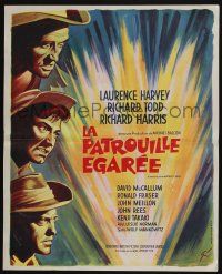 2p118 JUNGLE FIGHTERS French 18x22 '60 Boris Grinsson art of Laurence Harvey, Todd and Harris!