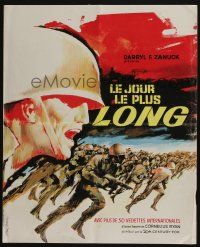 2p119 LONGEST DAY French 17x21 '62 incredible completely different art by Vanni Tealdi!