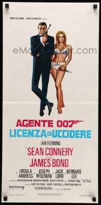 2p253 DR. NO Italian locandina R70s Sean Connery as James Bond 007, Ursula Andress, Casaro artwork