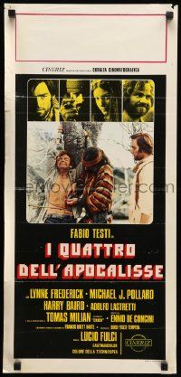 2p257 FOUR OF THE APOCALYPSE Italian locandina '75 Fulci's I quattro dell'apocalisse!