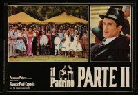 2p225 GODFATHER PART II Italian photobusta '75 great close up of Robert De Niro + wedding scene!