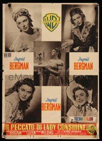 2p241 UNDER CAPRICORN Italian photobusta '49 four images of Ingrid Bergman, Alfred Hitchcock!