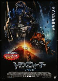 2p634 TRANSFORMERS: REVENGE OF THE FALLEN advance DS Japanese 29x41 '09 Fox, LaBeouf, close-up!