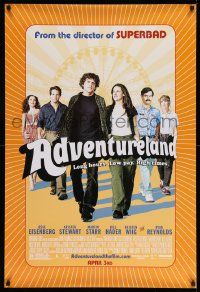 2r015 ADVENTURELAND April advance DS 1sh '09 Jesse Eisenberg, Kristen Stewart, Bill Hader, Wiig!