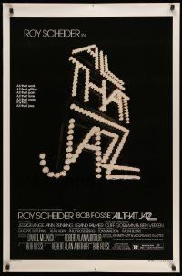 2r026 ALL THAT JAZZ style A 1sh '79 Roy Scheider & Jessica Lange star in Bob Fosse musical!