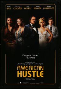 2r041 AMERICAN HUSTLE teaser DS 1sh '13 Christian Bale, Cooper, Amy Adams, Jennifer Lawrence!