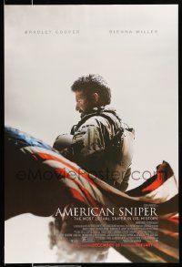 2r044 AMERICAN SNIPER advance DS 1sh '14 Clint Eastwood, Bradley Cooper as legendary Chris Kyle!