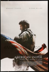 2r045 AMERICAN SNIPER December int'l advance DS 1sh '14 Eastwood, Cooper as legendary Chris Kyle!
