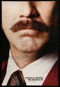 2r055 ANCHORMAN: THE LEGEND CONTINUES teaser DS 1sh '13 great close-up of Will Ferrell's 'stache!