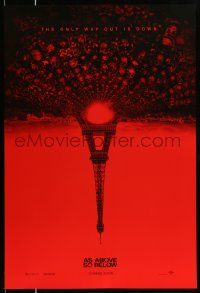 2r063 AS ABOVE SO BELOW teaser DS 1sh '14 found footage thriller, creepy Eiffel Tower image!