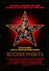 2r104 BOOGIE NIGHTS 1sh '97 Burt Reynolds, Julianne Moore, Wahlberg as Dirk Diggler!