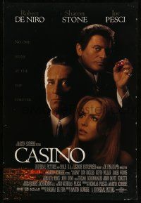2r127 CASINO int'l DS 1sh '95 Martin Scorsese, Robert De Niro & Stone, Joe Pesci, cast image!