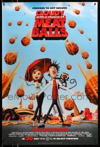 2r154 CLOUDY WITH A CHANCE OF MEATBALLS advance DS 1sh '09 Bill Hader, Anna Faris, cute animation!