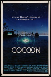 2r156 COCOON 1sh '85 Ron Howard classic sci-fi, great artwork by John Alvin!