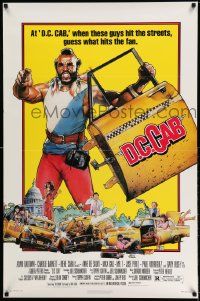 2r173 D.C. CAB 1sh '83 great Drew Struzan art of angry Mr. T with torn-off taxi door!