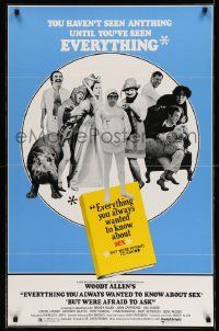 2r228 EVERYTHING YOU ALWAYS WANTED TO KNOW ABOUT SEX style B 1sh '72 Woody Allen directed!