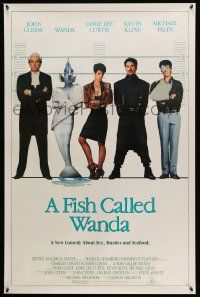 2r257 FISH CALLED WANDA int'l 1sh '88 Cleese, Jamie Lee Curtis, Kline & Palin in police line up!