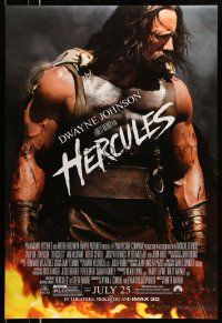 2r342 HERCULES advance DS 1sh '14 cool image of Dwayne Johnson in the title role!