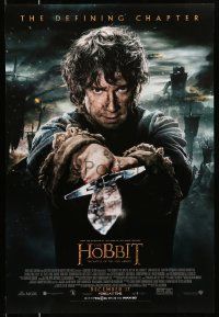 2r350 HOBBIT: THE BATTLE OF THE FIVE ARMIES advance DS 1sh '14 Martin Freeman as Bilbo Baggins!