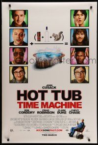 2r360 HOT TUB TIME MACHINE advance DS 1sh '10 John Cusack, Clark Duke, Craig Robinson, Chevy Chase!
