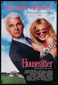 2r363 HOUSESITTER 1sh '92 sexy Goldie Hawn takes over Steve Martin's home!