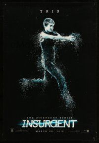 2r408 INSURGENT teaser DS 1sh '15 The Divergent Series, cool image of Shailene Woodley as Tris!