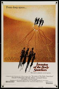 2r413 INVASION OF THE BODY SNATCHERS advance 1sh '78 Kaufman classic remake of sci-fi thriller!