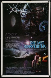 2r455 LAST STARFIGHTER 1sh '84 Catherine Mary Stewart & Lance Guest as video game pilot!