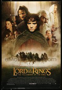 2r476 LORD OF THE RINGS: THE FELLOWSHIP OF THE RING advance DS 1sh '01 Tolkien, montage of top cast!