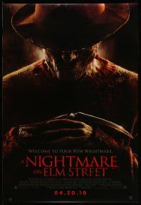 2r572 NIGHTMARE ON ELM STREET int'l advance DS 1sh '10 image of Jackie Earle Haley as Kreuger!