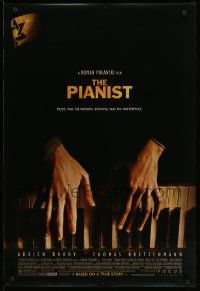 2r599 PIANIST DS 1sh '02 directed by Roman Polanski, Adrien Brody, piano image!