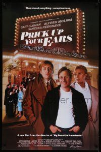 2r610 PRICK UP YOUR EARS 1sh '87 Gary Oldman, Vanessa Redgrave, Alfred Molina