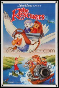 2r632 RESCUERS 1sh R89 Disney mouse mystery adventure cartoon from depths of Devil's Bayou!
