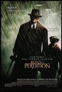 2r646 ROAD TO PERDITION DS 1sh '02 Mendes directed, Tom Hanks, Paul Newman, Jude Law!