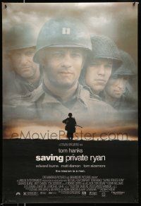 2r661 SAVING PRIVATE RYAN DS 1sh '98 Spielberg, cast image of Tom Hanks, Tom Sizemore, Matt Damon!