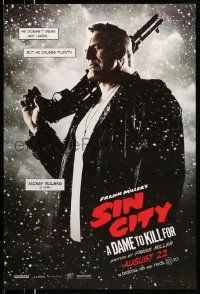 2r695 SIN CITY A DAME TO KILL FOR teaser DS 1sh '14 Mickey Rourke as Marv, he means no harm!