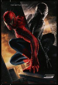 2r712 SPIDER-MAN 3 teaser 1sh '07 Sam Raimi, the battle within, Tobey Maguire in red/black suits!