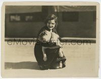 2s116 BARBARA KENT 8x10.25 still '28 with her bulldog Gwynplaine, named after The Man Who Laughs!