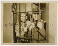 2s133 BIG HOUSE 8x10.25 still '30 Wallace Beery & Robert Montgomery behind jail cell bars!