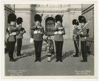 2s196 CHANGING OF THE GUARD 8.25x10 still '36 cute Sybil Jason saluting with English Beefeaters!