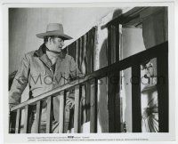 2s210 CHISUM 8.25x10 still '70 John Wayne stares at sexy Pamela McMyler standing by broken door!