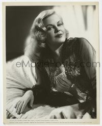 2s219 CLEO MOORE 8x10.25 still '55 sexiest close up of the blonde bad girl in black lace nightie!