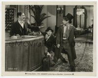 2s223 COCOANUTS 8x10.25 still '29 wonderful image of Groucho, Chico & Harpo Marx in hotel lobby!
