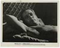 2s231 COOL HAND LUKE 8x10.25 still '67 best close up of barechested Paul Newman in his bunk!