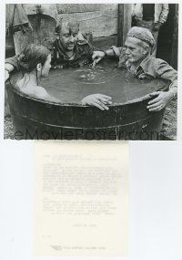 2s240 CROSS OF IRON candid 8x10.25 still '77 Sam Peckinpah demonstrates bath tub scene for Glowna!